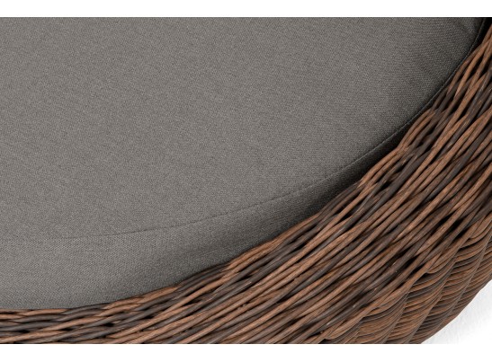 "Барселона" диван из искусственного ротанга трехместный, цвет коричневый