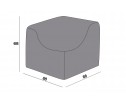 Защитный чехол на модуль Лунго угловой 86×86×65 см, цвет темно-серый