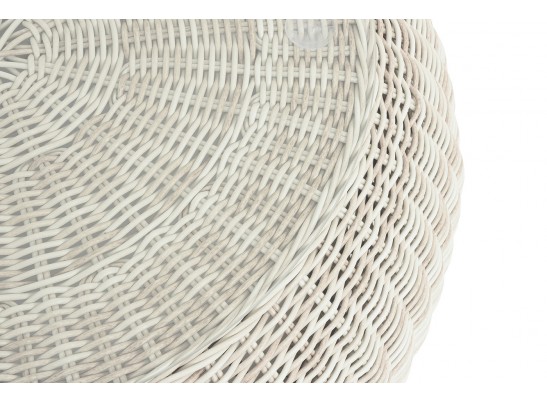 "Барселона" журнальный столик из искусственного ротанга, цвет бежевый