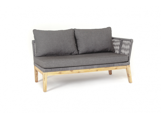 "Барселона" модуль диванный плетеный из роупа боковой левый