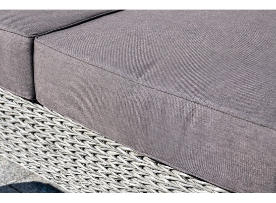 "Боно" диван из искусственного ротанга (гиацинт) трехместный, цвет серый
