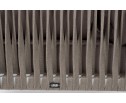 "Касабланка" угловой модуль плетеный из роупа, каркас алюминий светло-серый (RAL7035) шагрень, роуп серо-коричневый 23мм, ткань Neo ash