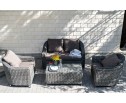 "Кон Панна" лаунж-зона из искусственного ротанга, цвет графит