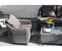 "Кон Панна" кресло из искусственного ротанга, цвет графит