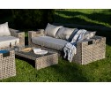 "Тито" лаунж-зона из искусственного ротанга, цвет серый (К)