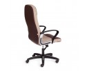 Кресло ADVANCE (ткань/кожзам/светло-коричневый/коричневый)