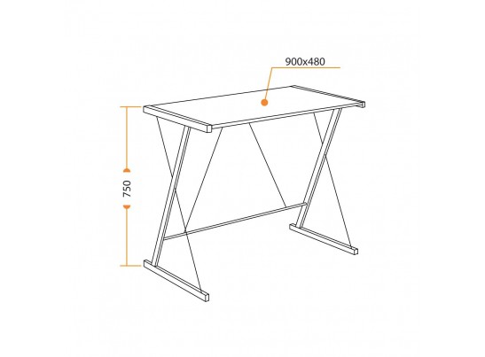 Cтол WD-09 (бетон/50*90*9)