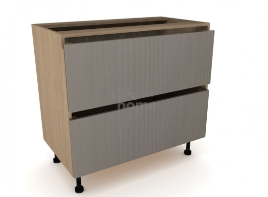 Стол с ящиками "Женева" 90 Дуб Палермо/Серый камень 