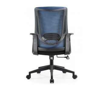 Кресло офисное,вращающееся LJ-2201В BLUE+BLACK  (610*500*1070), LJ-2201В BLUE+BLACK ИМП