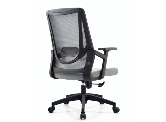Кресло офисное,вращающееся LJ-2201В GREY  (610*500*1070), LJ-2201В GREY ИМП