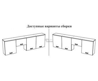Шкаф, Адель-2 (2400*320*742) Кашемир, 20153