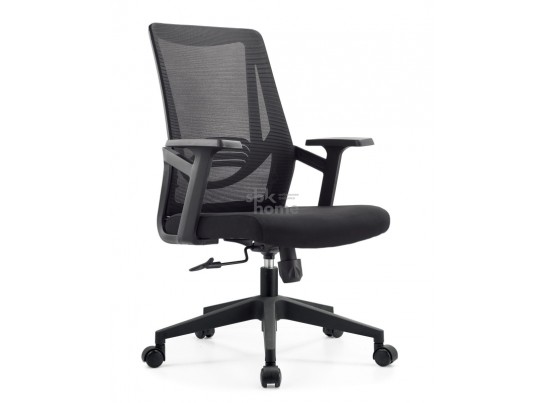 Кресло офисное,вращающееся LJ-2201В BLACK (610*500*1070), LJ-2201В BLACK ИМП