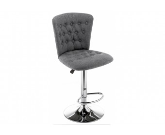 Барный стул Gerom fabric grey
