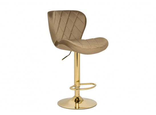 Барный стул Porch dark beige / golden