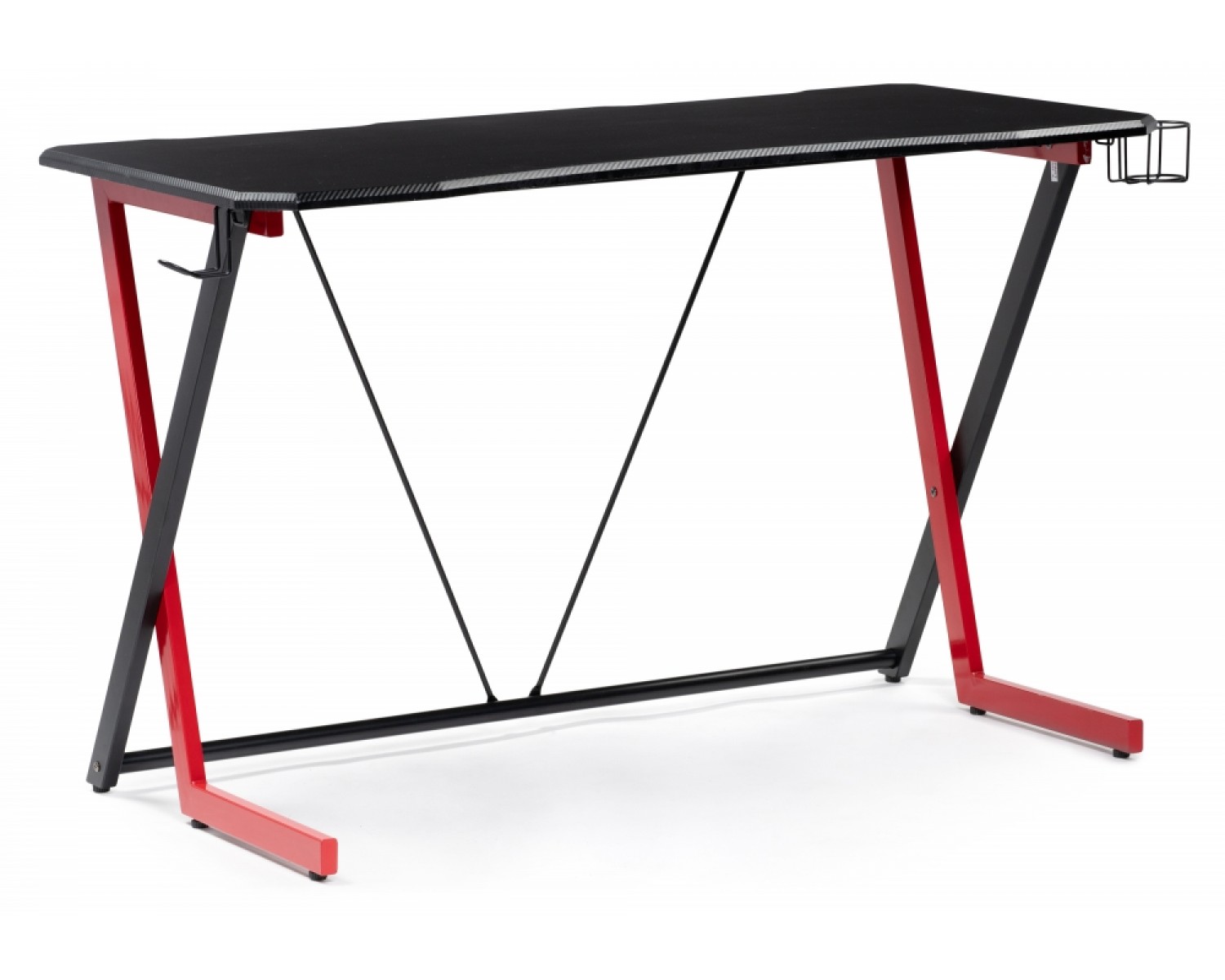 Компьютерный стол Kolman 120х60х76 black / red
