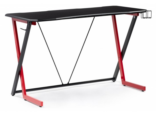 Компьютерный стол Kolman 120х60х76 black / red