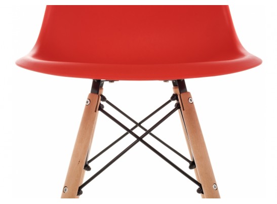 Пластиковый стул Eames PC-015 красный