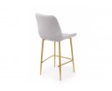 Полубарный стул Челси светло-серый (zd 960) / золотой