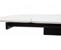 Стол Rivoli matt white marble sintered stone / black