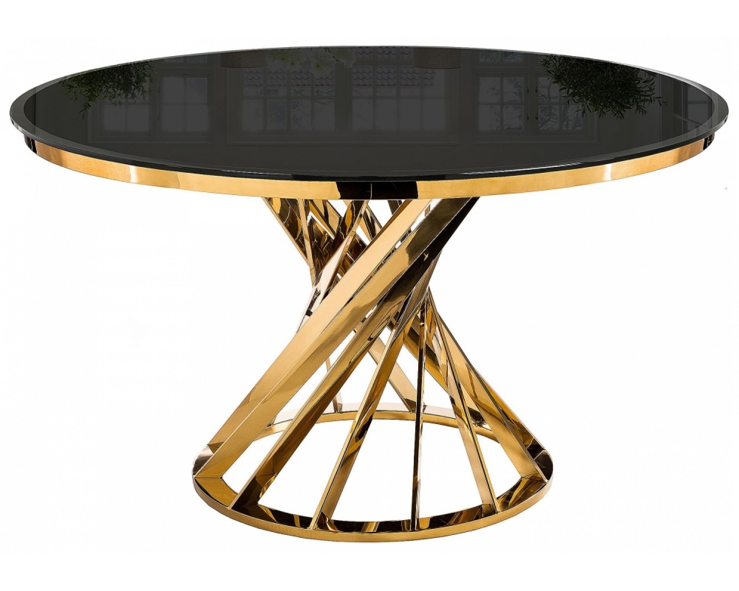 Стол Twist gold / black