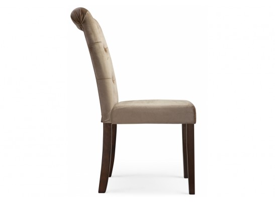 Стул Amelia dark walnut / fabric beige