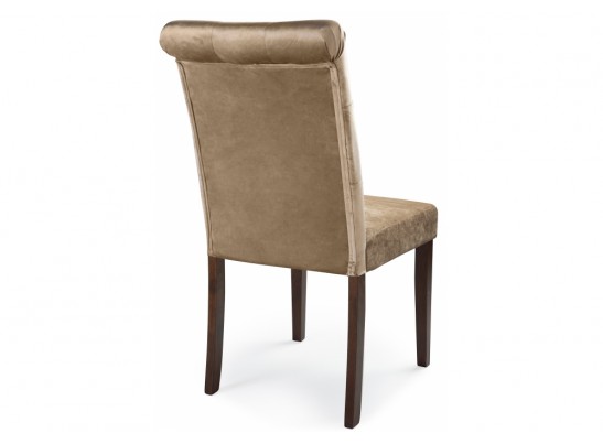 Стул Amelia dark walnut / fabric beige