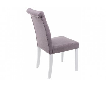 Стул Amelia white / fabric fog