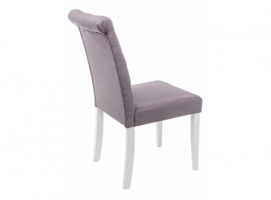 Стул Amelia white / fabric fog