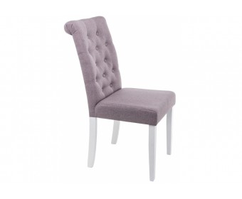 Стул Amelia white / fabric fog