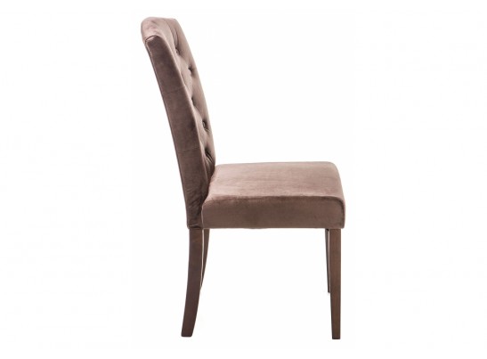 Стул Menson dark walnut / fabric brown