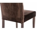 Стул Menson dark walnut / fabric brown