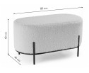 Пуф Duet-П white / black