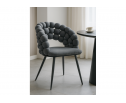 Стул на металлокаркасе Ball dark gray / black
