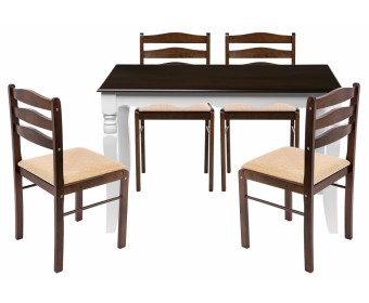 Обеденная группа Хамад dirty oak / white / oak