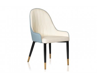 Стул на металлокаркасе Rendal light blue / white