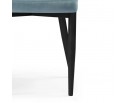 Стул на металлокаркасе Kora light blue / black