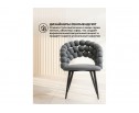 Стул на металлокаркасе Ball dark gray / black