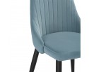 Стул на металлокаркасе Kora light blue / black