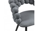 Стул на металлокаркасе Ball dark gray / black