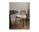 Стул на металлокаркасе Rudi white / black