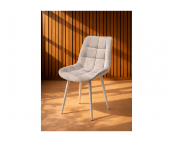 Стул на металлокаркасе Челси 360 К латте (zd 290) / серый