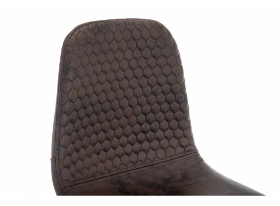Барный стул Drop black / dark brown
