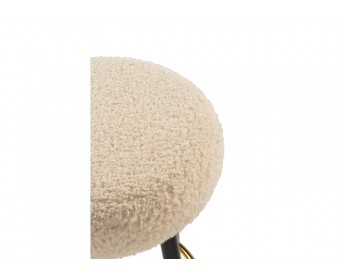 Барный стул Plato white fabric