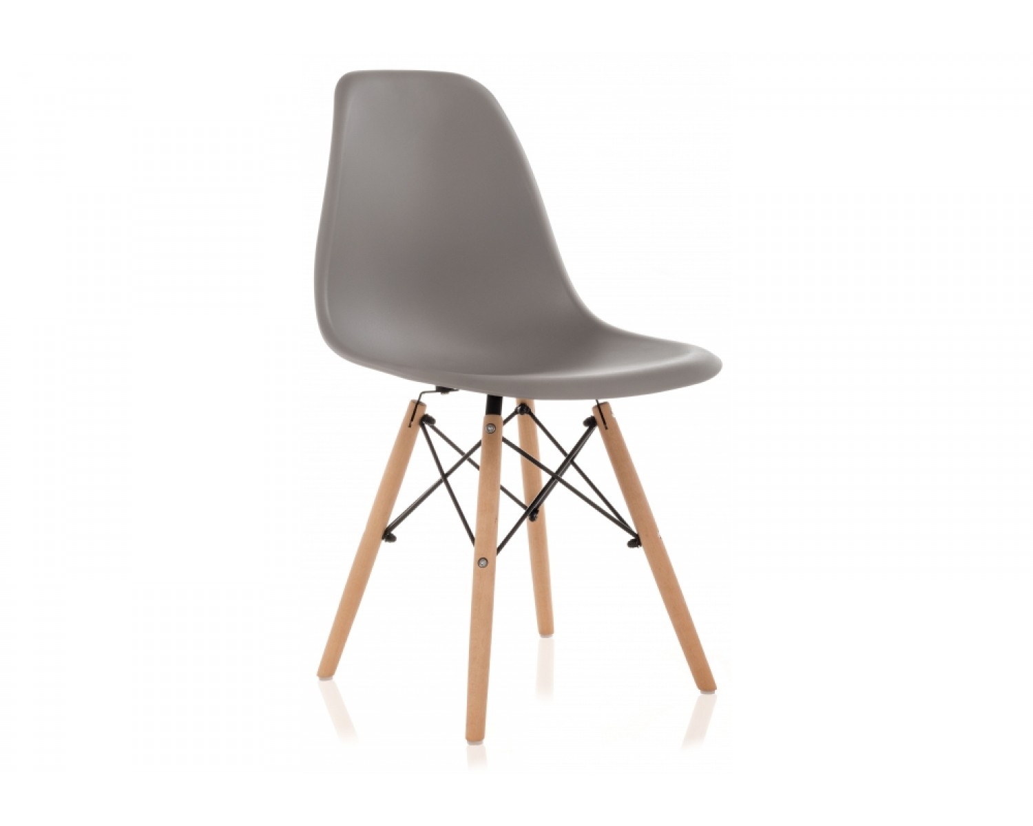 Пластиковый стул Eames PC-015 серый