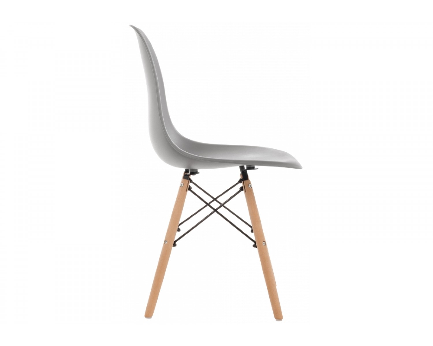 Пластиковый стул Eames PC-015 серый