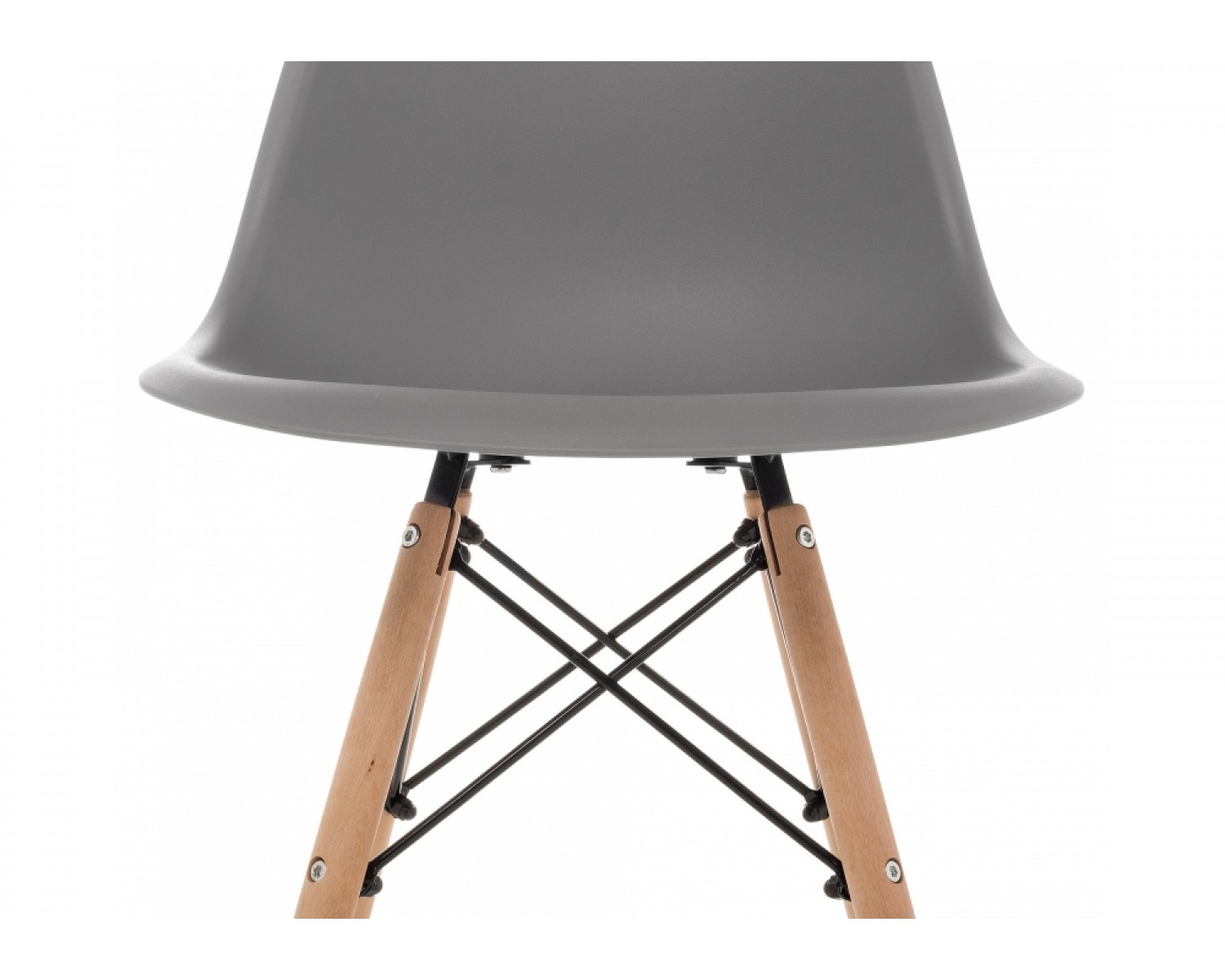 Пластиковый стул Eames PC-015 серый
