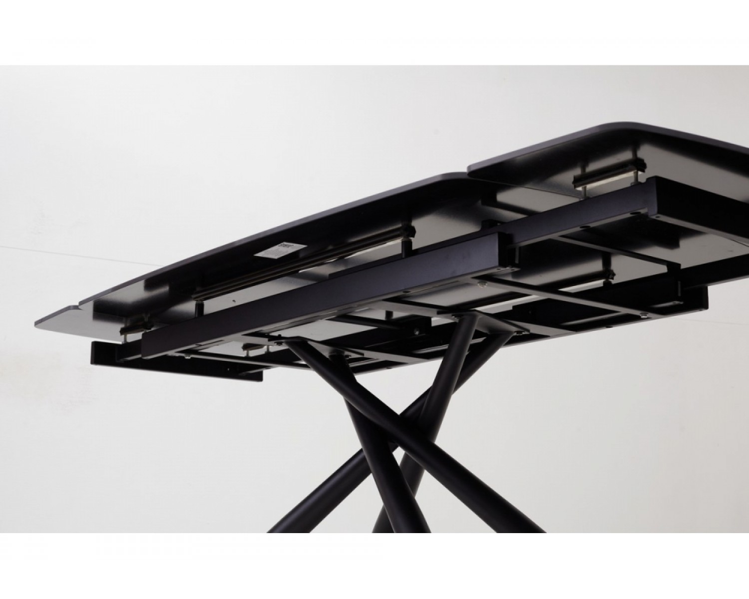 Стол Rivoli matt black marble sintered stone / black