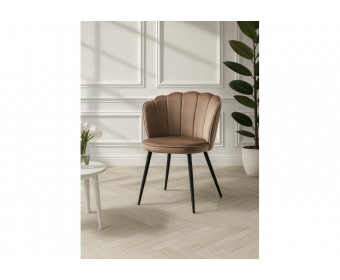 Стул на металлокаркасе Coral сappuccino / black