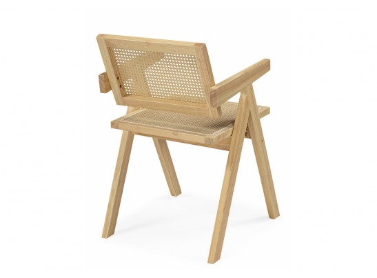 Деревянный стул Rattan wood
