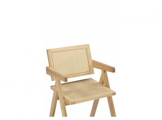 Деревянный стул Rattan wood